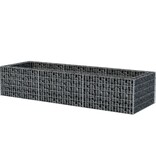 vidaXL Gabion plantenbak verhoogd 270x90x50 cm staal