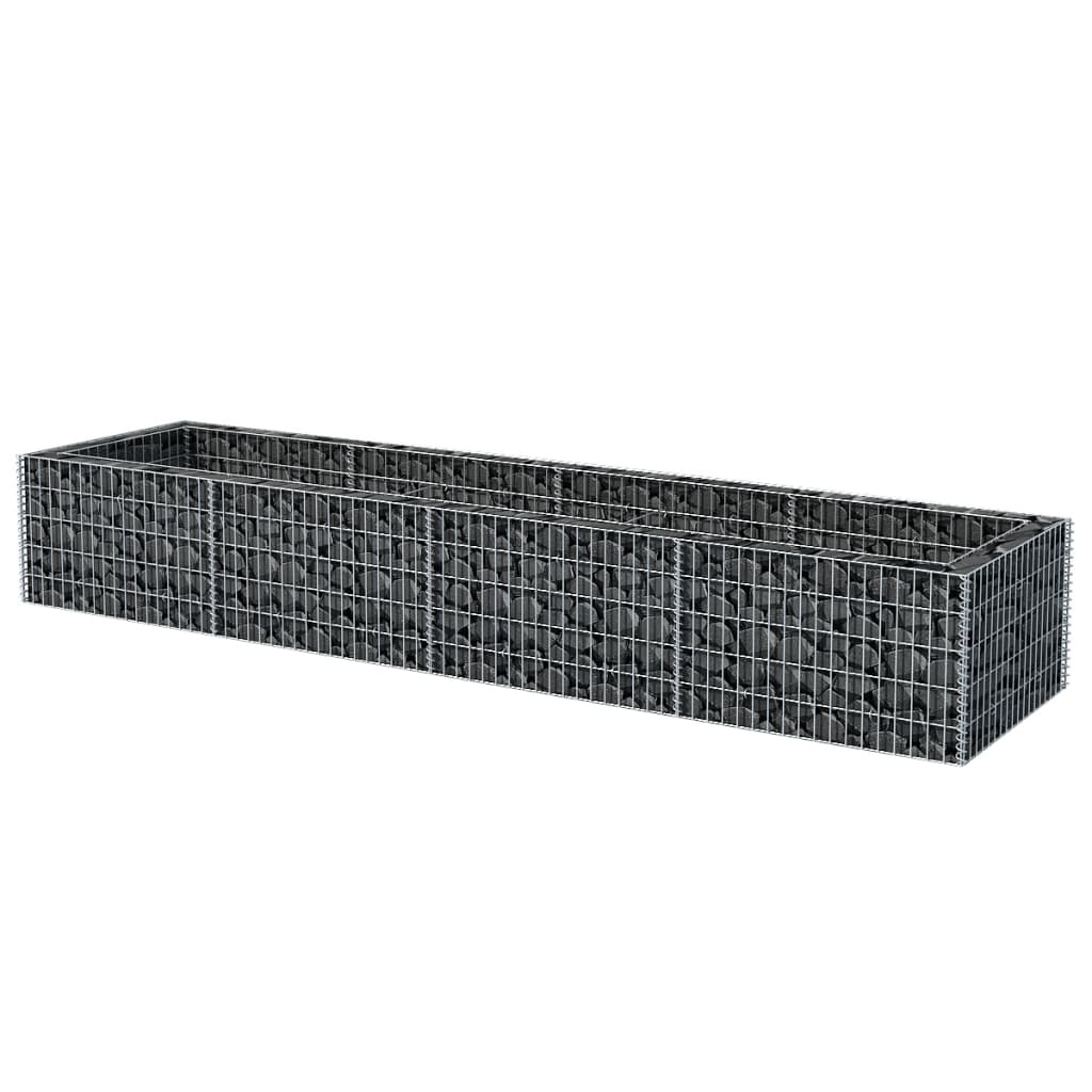 vidaXL Gabion plantenbak verhoogd 360x90x50 cm staal