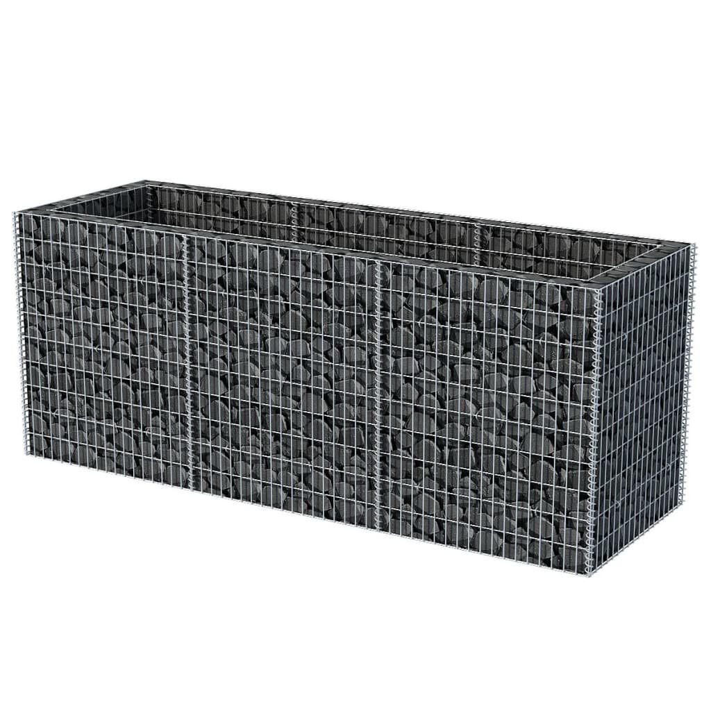 vidaXL Gabion plantenbak verhoogd 270x90x100 cm staal