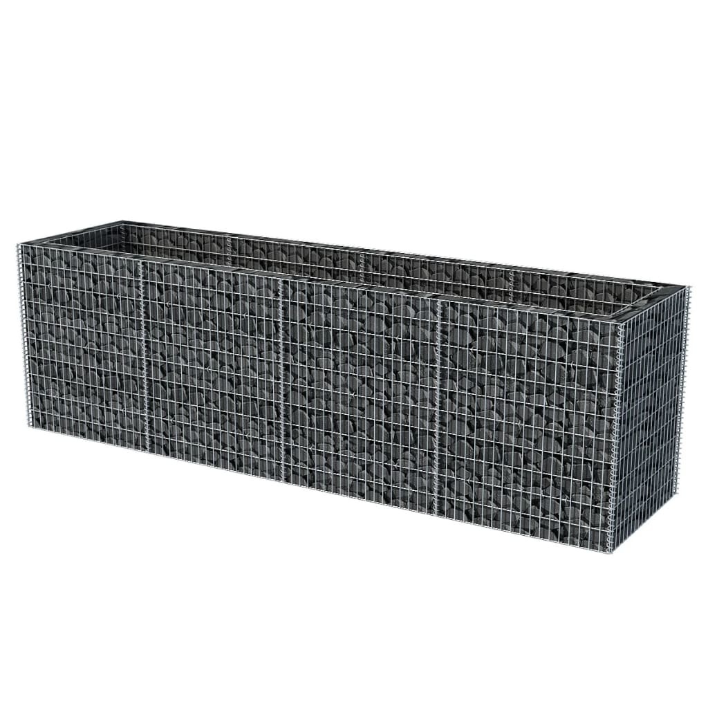 vidaXL Gabion plantenbak verhoogd 360x90x100 cm staal