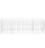 VidaXL Gabion plantenbak verhoogd 360x90x100 cm staal