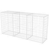VidaXL Gabion mand 200x50x100 cm gegalvaniseerd staal