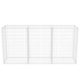 VidaXL Gabion mand 200x50x100 cm gegalvaniseerd staal