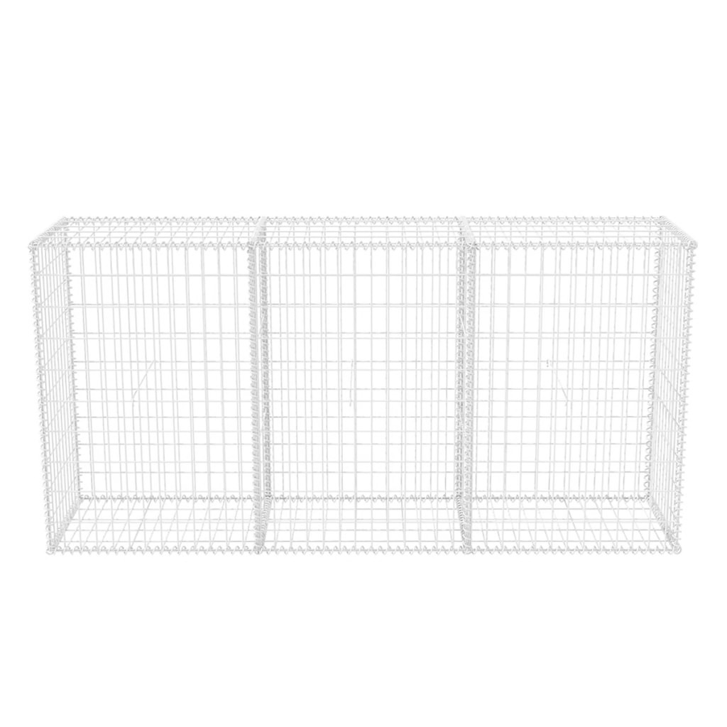 VidaXL Gabion mand 200x50x100 cm gegalvaniseerd staal