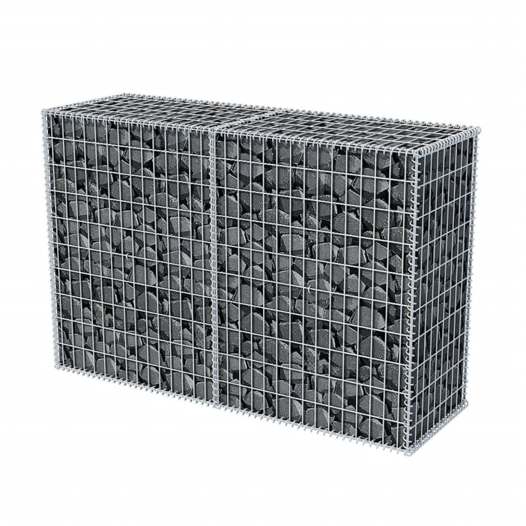 VidaXL Gabion mand 150x50x100 cm gegalvaniseerd staal