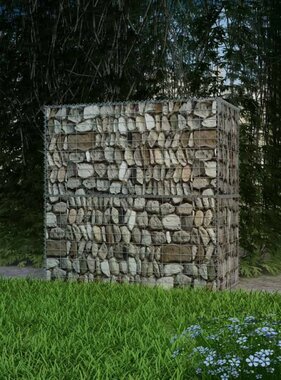 VidaXL Gabion mand 100x50x100 cm gegalvaniseerd staal