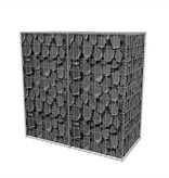 VidaXL Gabion mand 100x50x100 cm gegalvaniseerd staal
