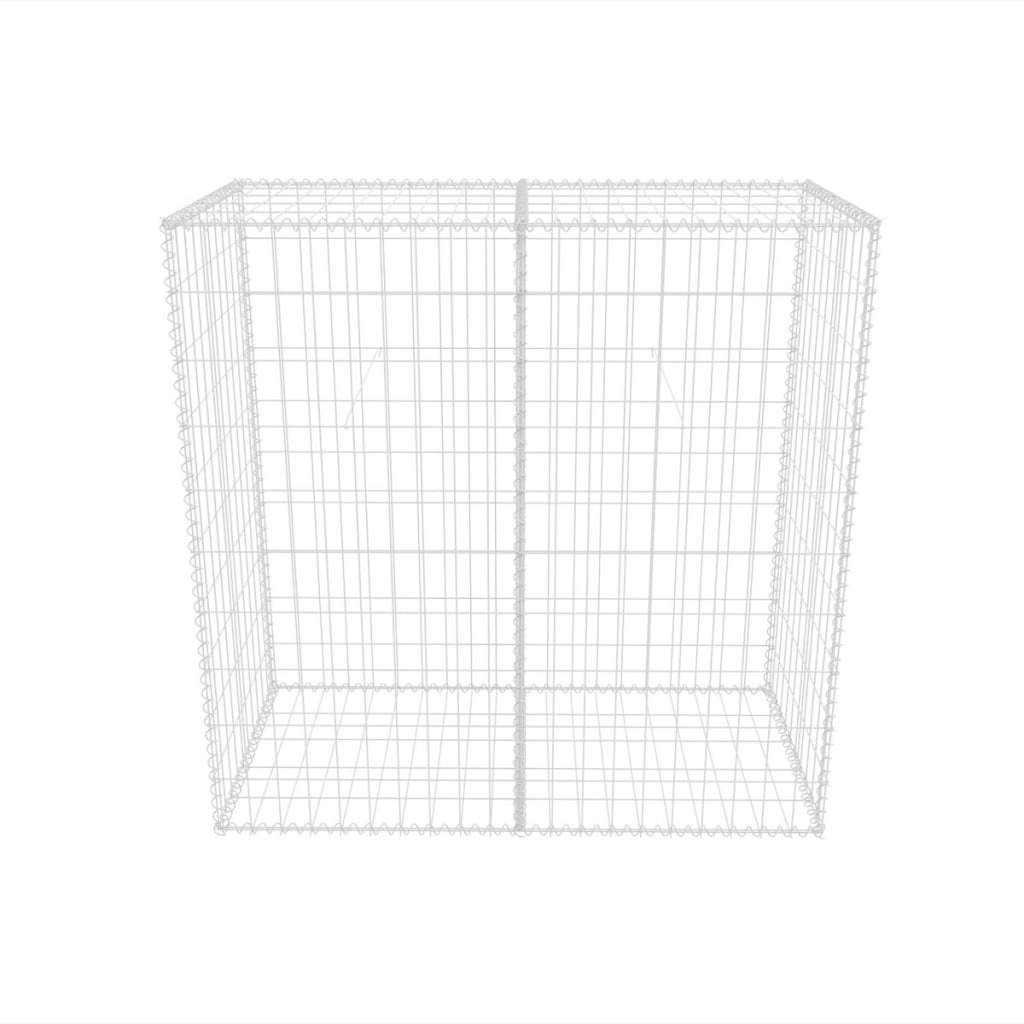 VidaXL Gabion mand 100x50x100 cm gegalvaniseerd staal