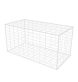 VidaXL Gabion mand 100x50x50 cm gegalvaniseerd staal