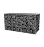 VidaXL Gabion mand 100x50x50 cm gegalvaniseerd staal