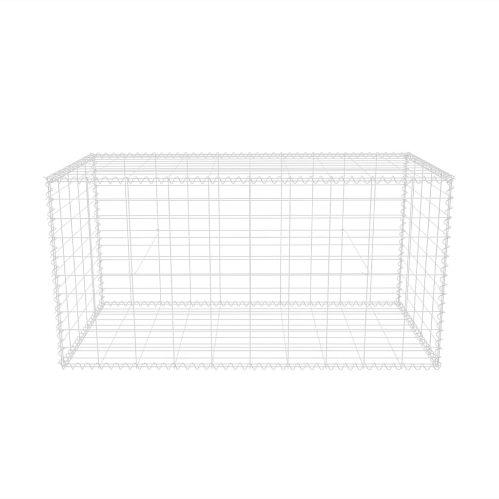 VidaXL Gabion mand 100x50x50 cm gegalvaniseerd staal