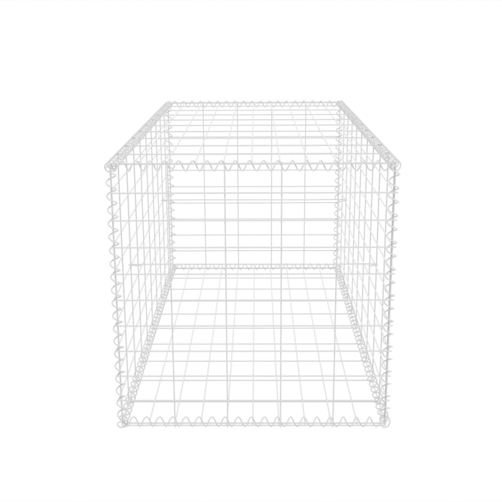 VidaXL Gabion mand 100x50x50 cm gegalvaniseerd staal