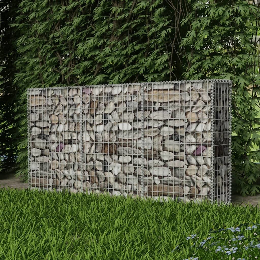 VidaXL Gabion mand 200x30x100 cm gegalvaniseerd staal