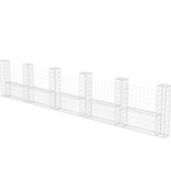 VidaXL Gabion mand U-vormig 570x20x100 cm staal