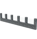 VidaXL Gabion mand U-vormig 570x20x100 cm staal
