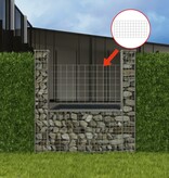 VidaXL Gabion mand U-vormig 160x20x150 cm staal