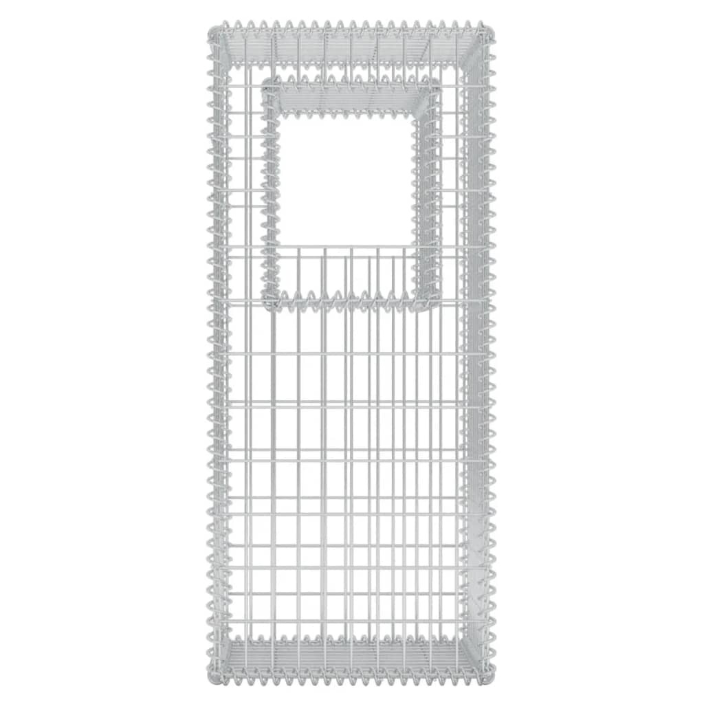 vidaXL Schanskorf palen/plantenbakken 2 st 50x50x120 cm staal