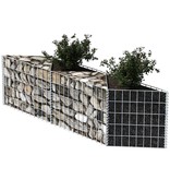VidaXL Gabion mand 120x30x50 cm gegalvaniseerd staal