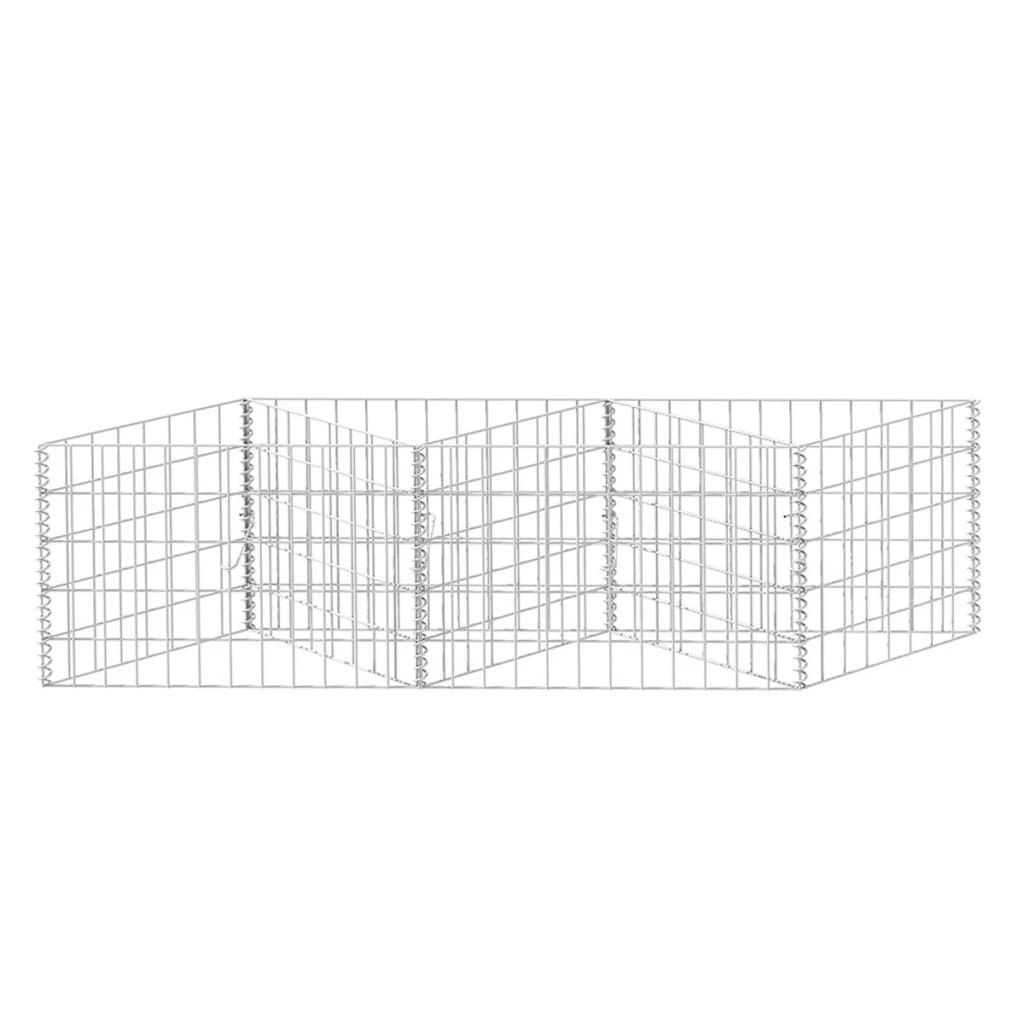 VidaXL Gabion mand 120x30x50 cm gegalvaniseerd staal