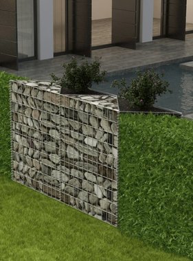 VidaXL Gabion mand 120x30x100 cm gegalvaniseerd staal