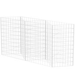 VidaXL Gabion mand 120x30x100 cm gegalvaniseerd staal