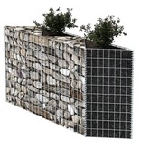 VidaXL Gabion mand 120x30x100 cm gegalvaniseerd staal
