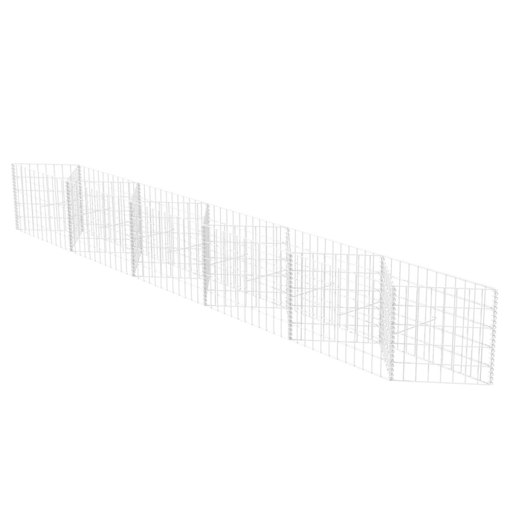 VidaXL Gabion mand 300x30x50 cm gegalvaniseerd staal