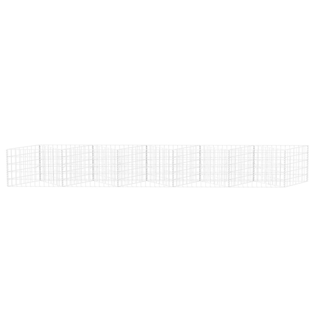 VidaXL Gabion mand 300x30x50 cm gegalvaniseerd staal
