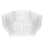 vidaXL Gabion plantenbak verhoogd zeshoekig 160x140x50 cm