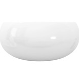 VidaXL Wastafel rond 40x15 cm keramiek wit