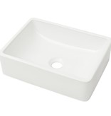 VidaXL Wastafel wit 41x30x12 cm keramiek