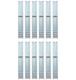 VidaXL Grondanker L-vormig 5x5x50 cm gegalvaniseerd staal 12 st