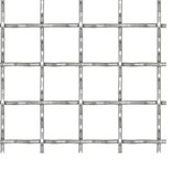VidaXL Draadhek geweven gaas 100x85 cm 31x31x3 mm roestvrij staal