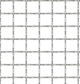 VidaXL Draadhek geweven gaas 100x85 cm 21x21x2,5 mm roestvrij staal