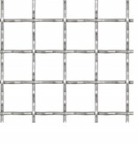 VidaXL Draadhek geweven gaas 100x85 cm 21x21x2,5 mm roestvrij staal