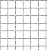VidaXL Draadhek geweven gaas 100x85 cm 11x11x2 mm roestvrij staal