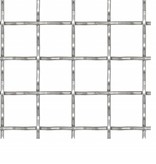 VidaXL Draadhek geweven gaas 100x85 cm 11x11x2 mm roestvrij staal