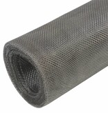 VidaXL Gaas 100x1000 cm roestvrij staal zilverkleurig