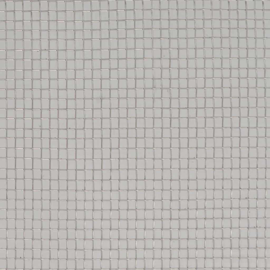 VidaXL Gaas 100x1000 cm roestvrij staal zilverkleurig