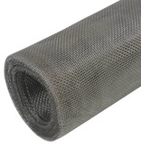 VidaXL Gaas 100x500 cm roestvrij staal zilverkleurig