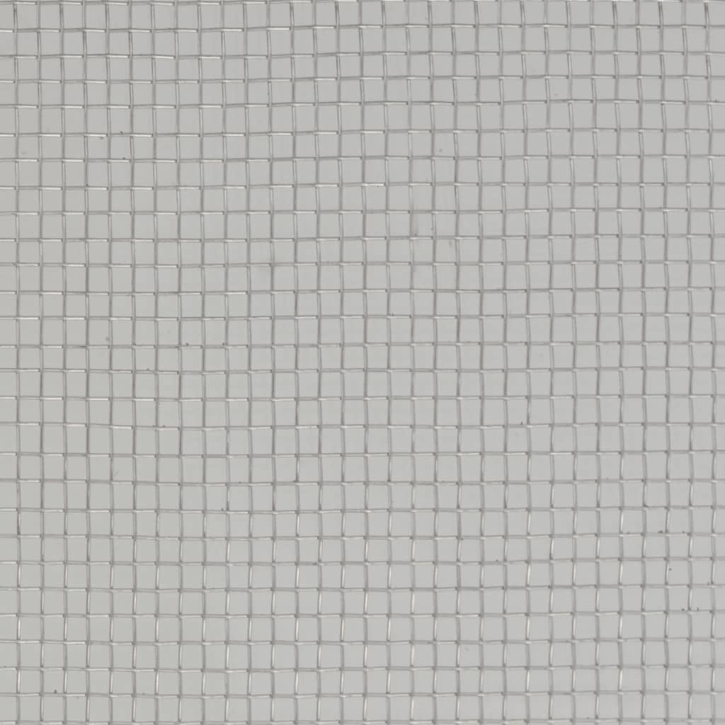 VidaXL Gaas 100x500 cm roestvrij staal zilverkleurig