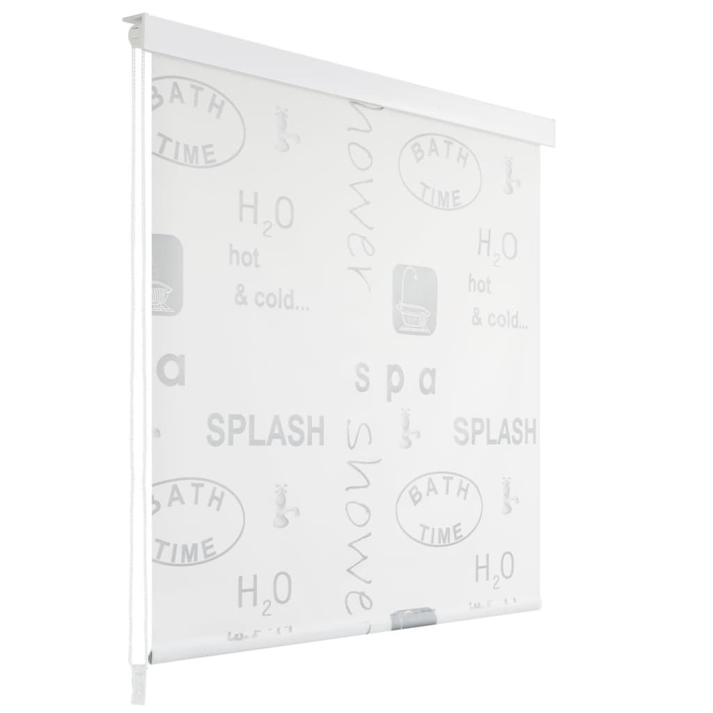 vidaXL Rolgordijn voor douche 120x240 cm splash