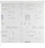VidaXL Rolgordijn voor douche 120x240 cm splash