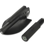 VidaXL Opvouwbare schep koolstofstaal zwart