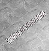 VidaXL Doucheafvoer rechthoekig 930 x 140 mm roestvrij staal