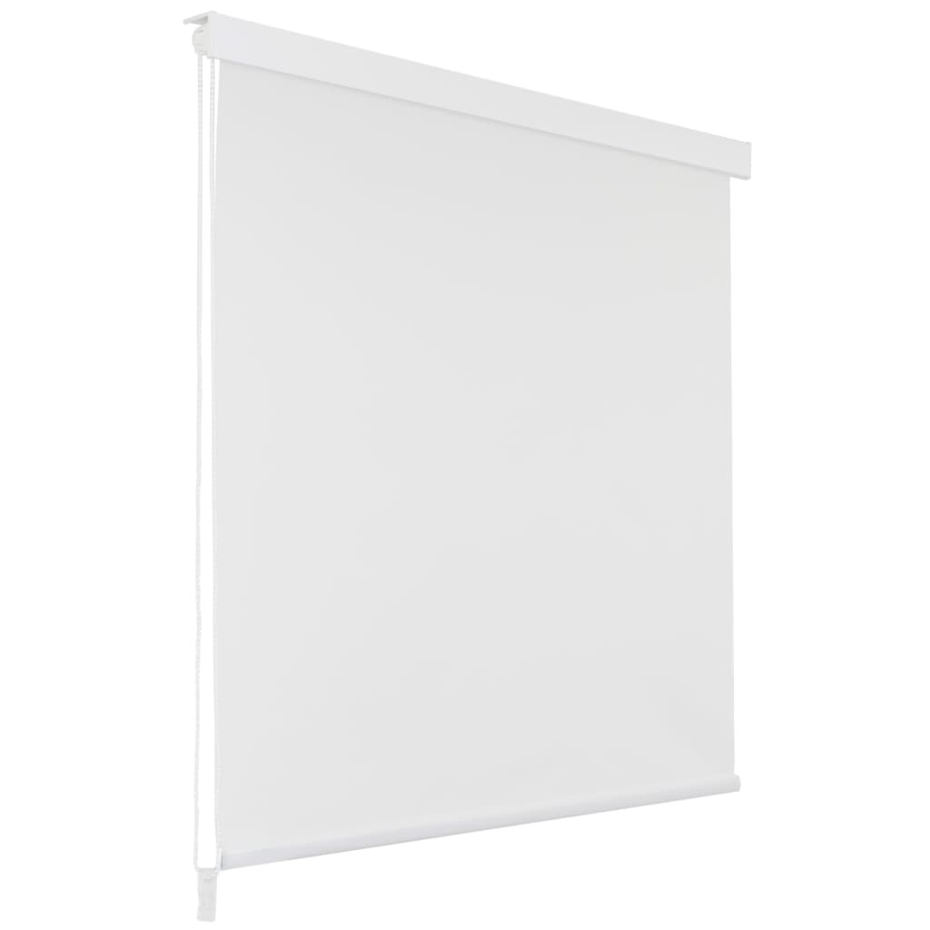 vidaXL Rolgordijn voor douche 80x240 cm wit