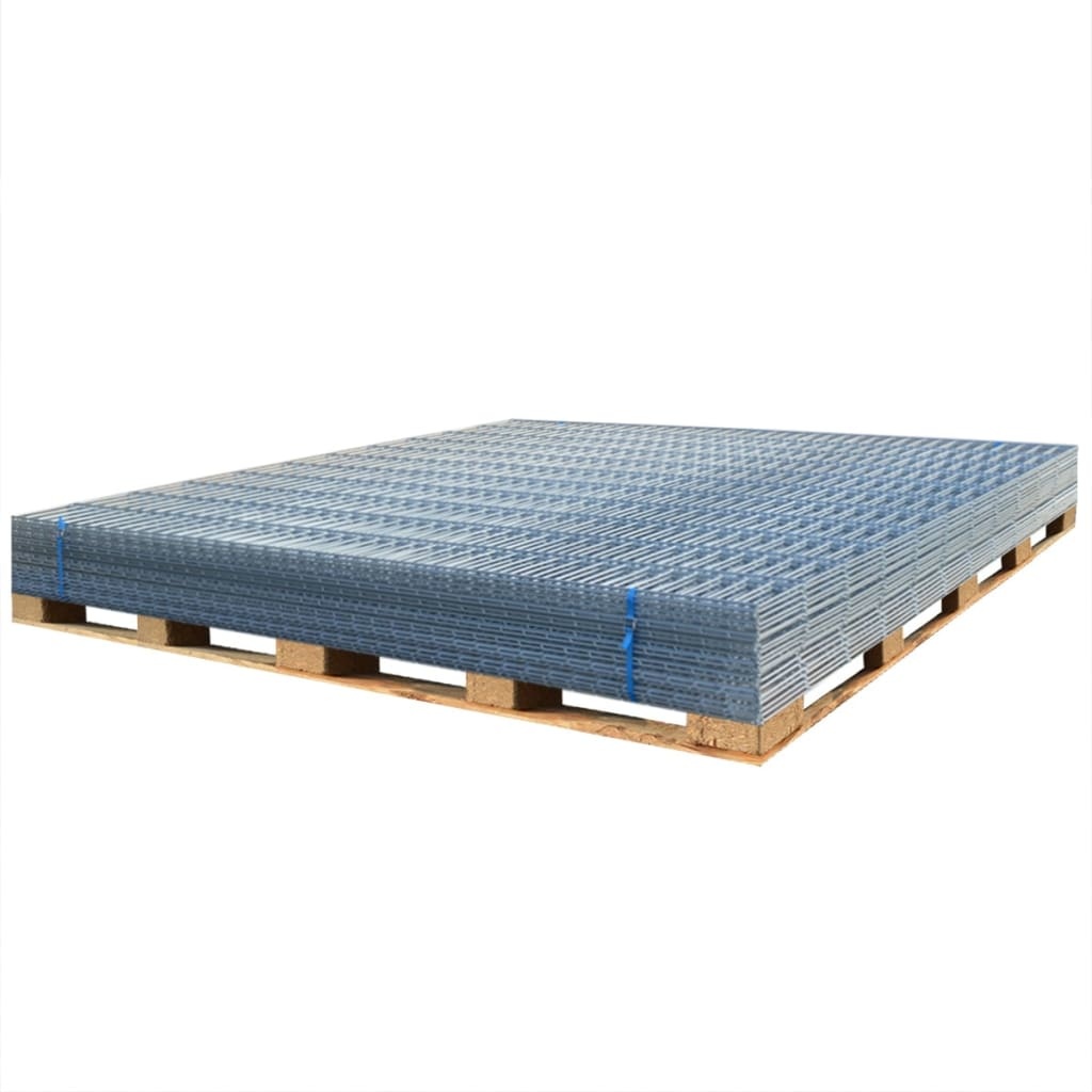 VidaXL Dubbelstaafmat 2,008x0,83 m zilverkleurig