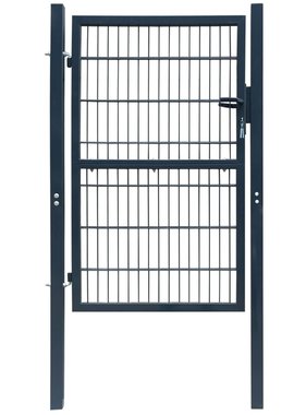 VidaXL Tuinpoort staal antraciet 106x250 cm