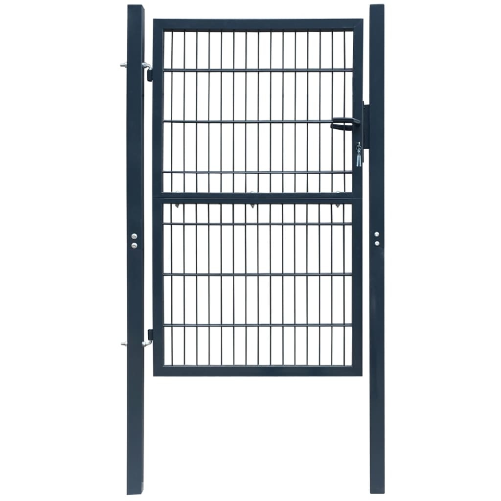 VidaXL Tuinpoort staal antraciet 106x250 cm