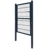 VidaXL Tuinpoort staal antraciet 106x250 cm